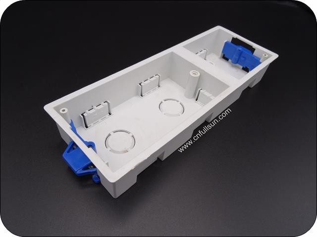 1 + 2 Dual Gang PVC Dry Lining Box